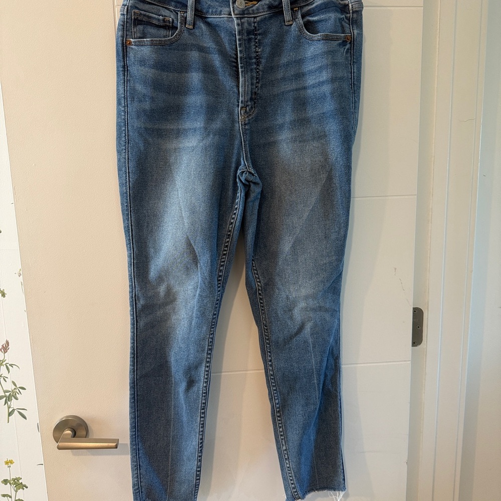 Old Navy High Rise Blue Jeans with Subtle Fade